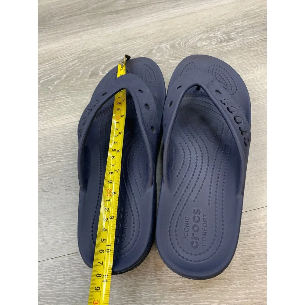 Crocs Athens Flip Flop Sandals Navy Blue Men's 9 Thong Sandals Comfort Shoes